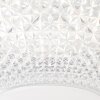 Plafonnier Brilliant Nunya LED Chrome, 1 lumière, Télécommandes