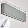 Applique murale d'extérieur Tinglev LED Gris, 2 lumières