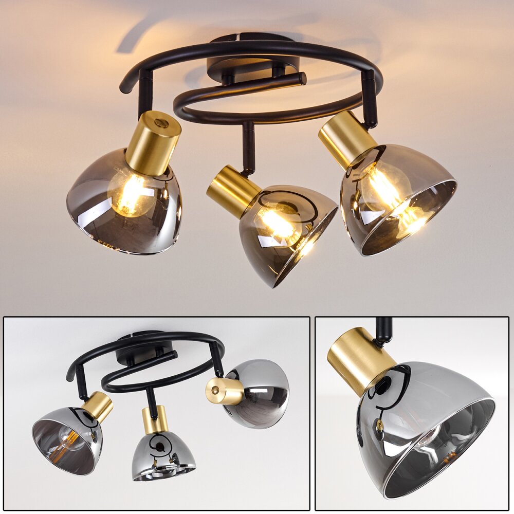 Plafonnier Mariefred Noir, 3 lumières main product photo