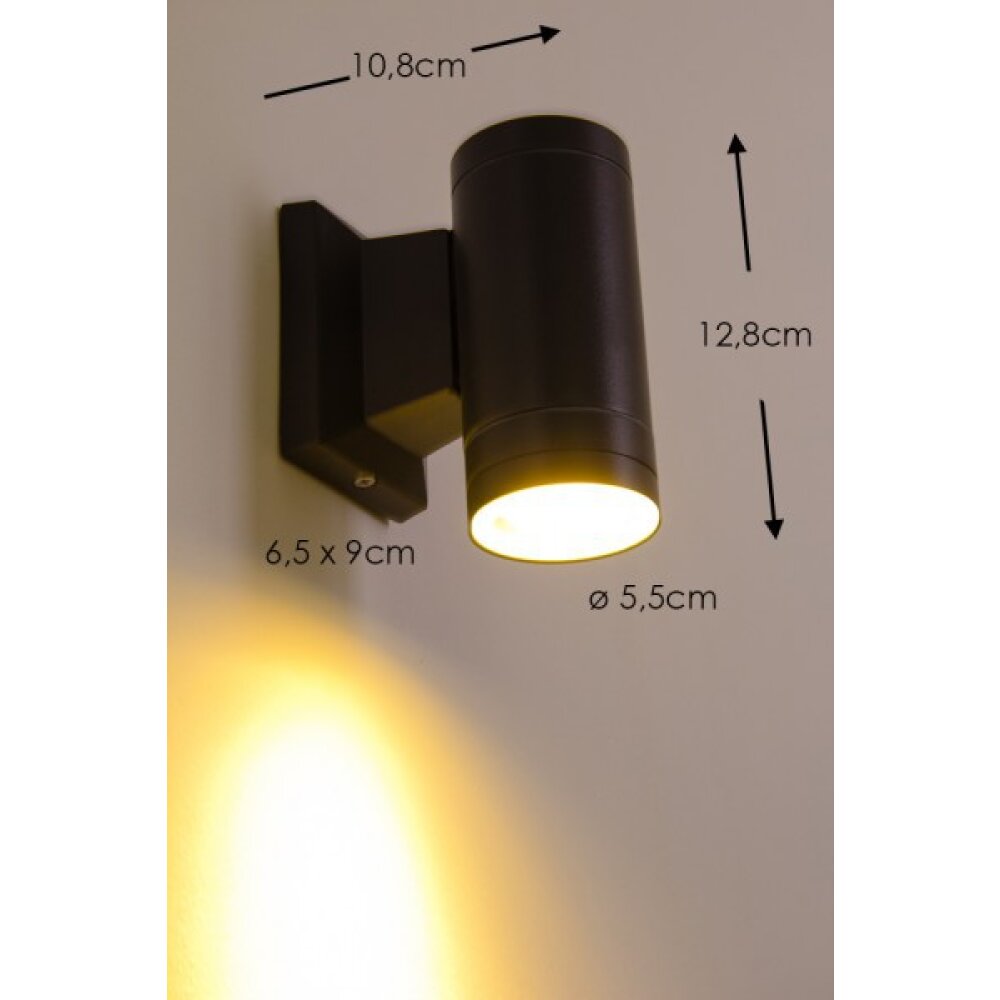 Applique extérieure LED Globo Noir, 1 lumière main product photo