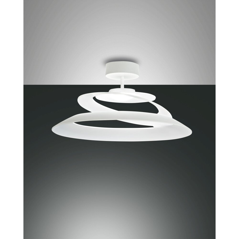 Plafonnier Fabas Luce Aragon LED Blanc, 1 lumière main product photo