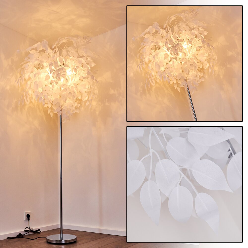 Lampadaire Nauela Acier brossé, 3 lumières main product photo