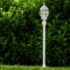 Lampadaire extérieur Lentua Blanc, 1 lumière, Détecteur de mouvement