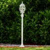 Lampadaire extérieur Lentua Blanc, 1 lumière, Détecteur de mouvement