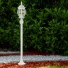 Lampadaire extérieur Lentua Blanc, 1 lumière, Détecteur de mouvement