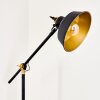 Lampadaire Luven Or, Noir, Noir doré, 1 lumière