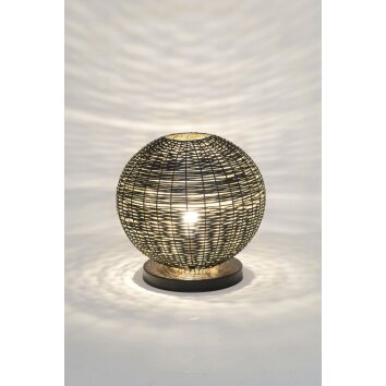 Lampe de table Holländer BUFFONE Or, Noir, 1 lumière Lampe de table Holländer BUFFONE Or, Noir, 1 lumière