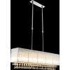 Suspension Globo Sierra LED Chrome, 8 lumières