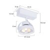 Spot Steinhauer Mexlite LED Blanc, 1 lumière