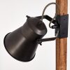 Lampadaire Oksbol Brun foncé, Gris, Acier brossé, 2 lumières