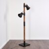 Lampadaire Oksbol Brun foncé, Gris, Acier brossé, 2 lumières