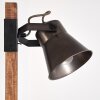 Lampadaire Oksbol Brun foncé, Gris, Acier brossé, 2 lumières