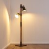 Lampadaire Oksbol Brun foncé, Gris, Acier brossé, 2 lumières
