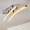 Plafonnier Georgina LED Chrome, 2 lumières