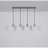 Suspension Globo FLECKI Gris, 4 lumières