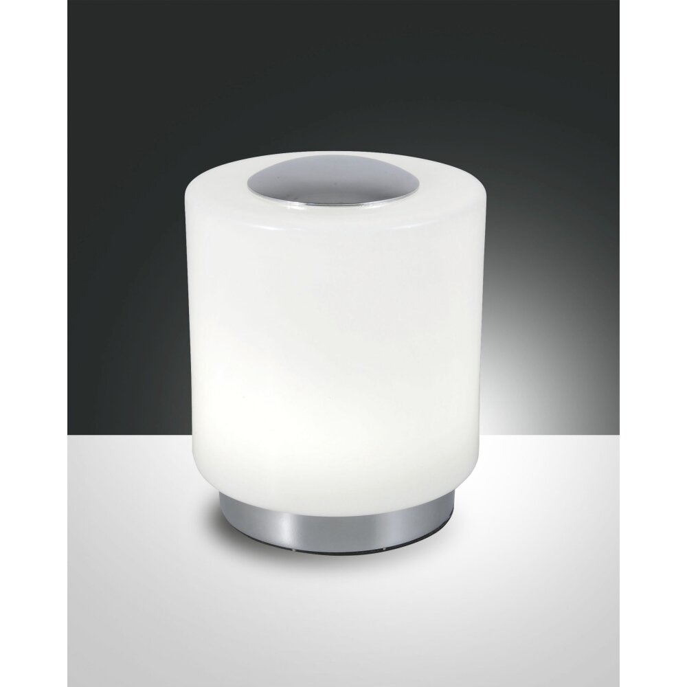 Lampe à poser Fabas Luce Simi LED Chrome, 1 lumière main product photo
