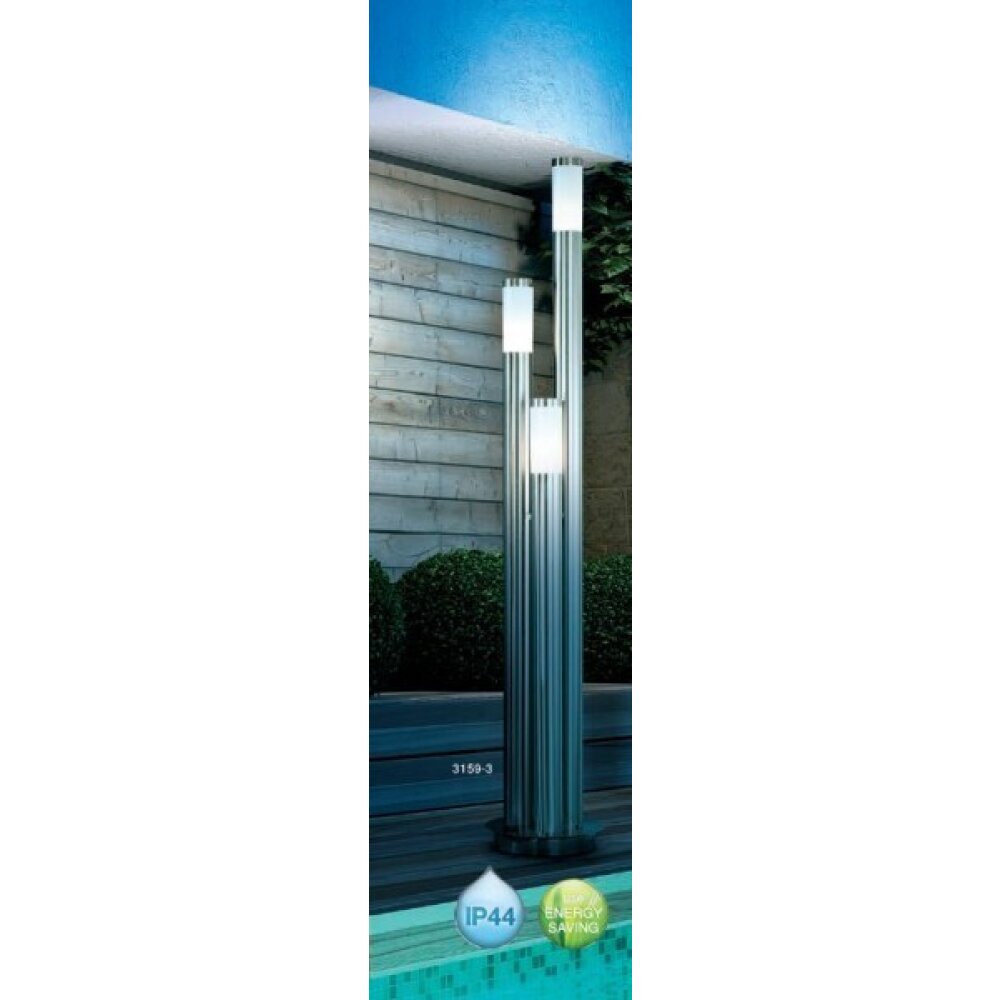 Lampe d'extérieur Globo BOSTON Acier inoxydable, 3 lumières main product photo