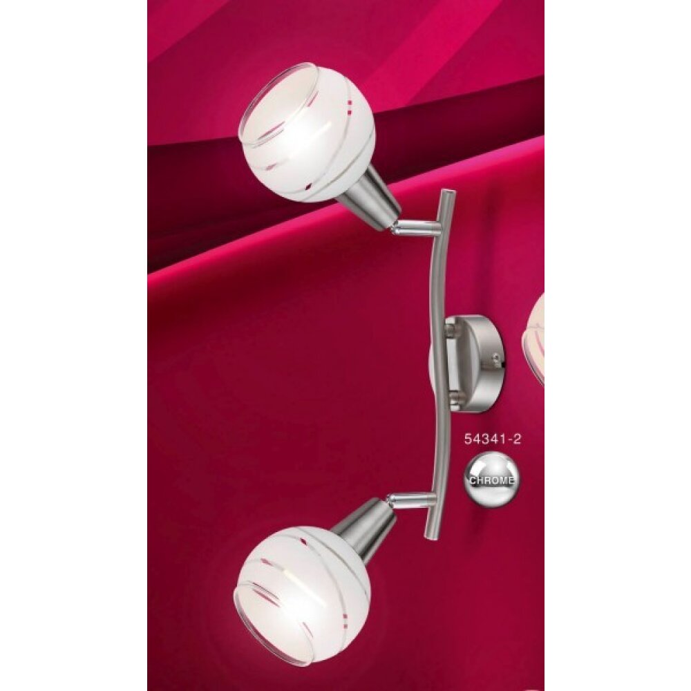 Spot Globo ELLIOTT Nickel mat, 2 lumières main product photo