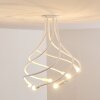 Plafonnier Wertach Blanc, 6 lumières