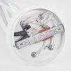 Plafonnier Wertach Blanc, 6 lumières