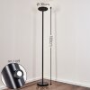Lampadaire Wonsbek LED Noir, 1 lumière