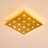 Plafonnier Pionnat LED Or, 16 lumières