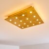Plafonnier Pionnat LED Or, 16 lumières