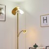 Lampadaire Cazis LED Laiton, 2 lumières
