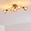Plafonnier Arconciel Brun, 5 lumières
