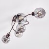 Plafonnier Arconciel Brun, 5 lumières
