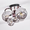 Plafonnier Arconciel Brun, 5 lumières