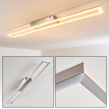 Plafonnier Tampere LED Nickel mat, 4 lumières