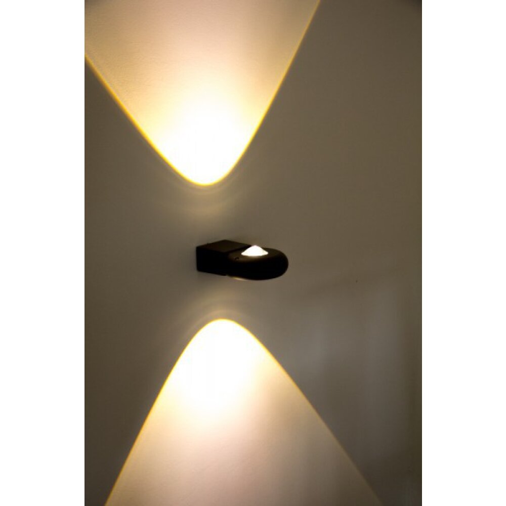 Applique murale LED d'extérieur Globo RINAH Gris, 2 lumières main product photo