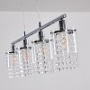 Suspension Vastervik Chrome, 4 lumières