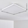 Plafonnier Siguna LED Blanc, 1 lumière