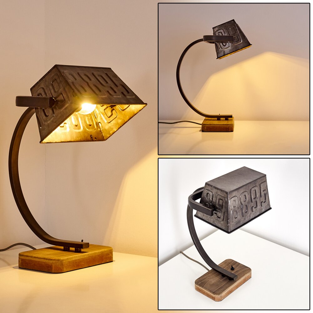 Lampe à poser Anvik Brun, Gris, Rouille, 1 lumière main product photo