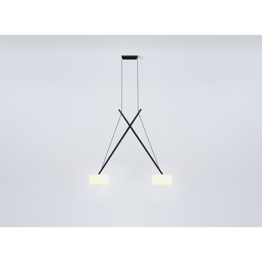 Suspension Serien Lighting TWIN Suspension LED Noir, 1 lumière main product photo