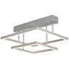 Plafonnier Brilliant Living Tunar LED Nickel mat, 1 lumière