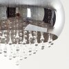 Suspension Ventspils Chrome, 5 lumières