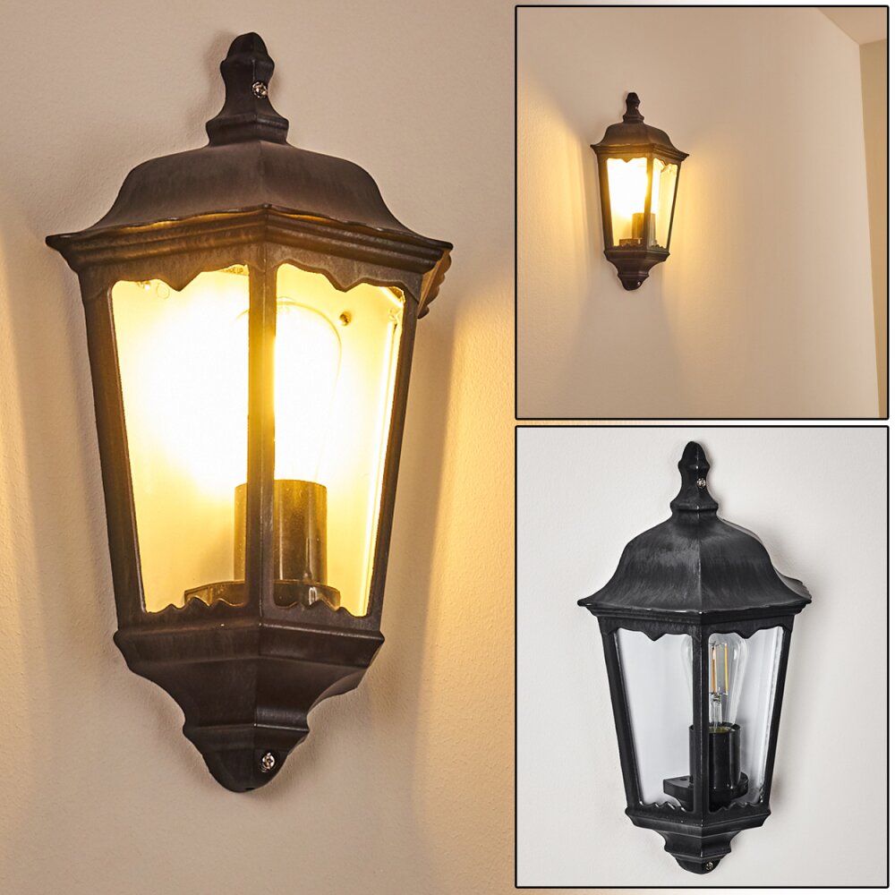 Applique murale d'extérieur Gilze Noir, 1 lumière main product photo