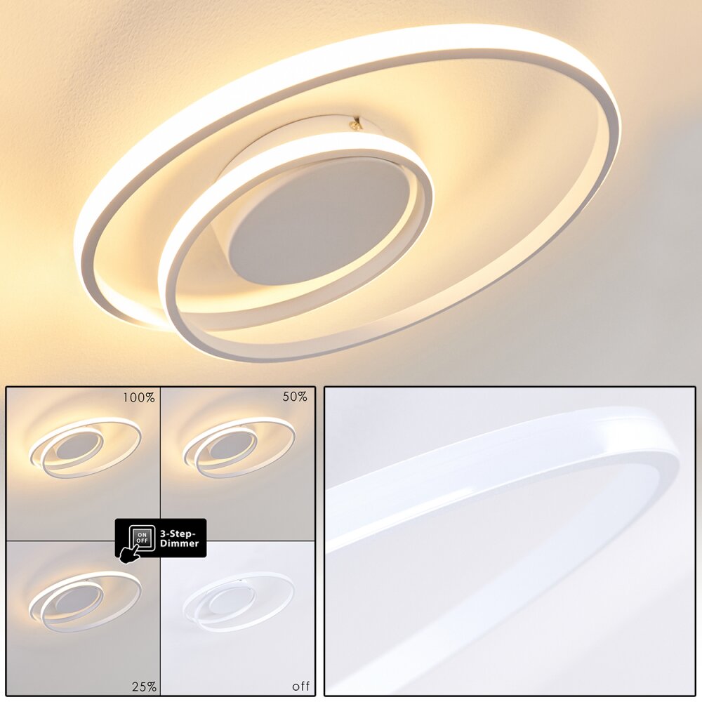 Plafonnier Leksund LED Blanc, 1 lumière main product photo