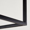 Plafonnier Yuhigaoka Noir, 1 lumière