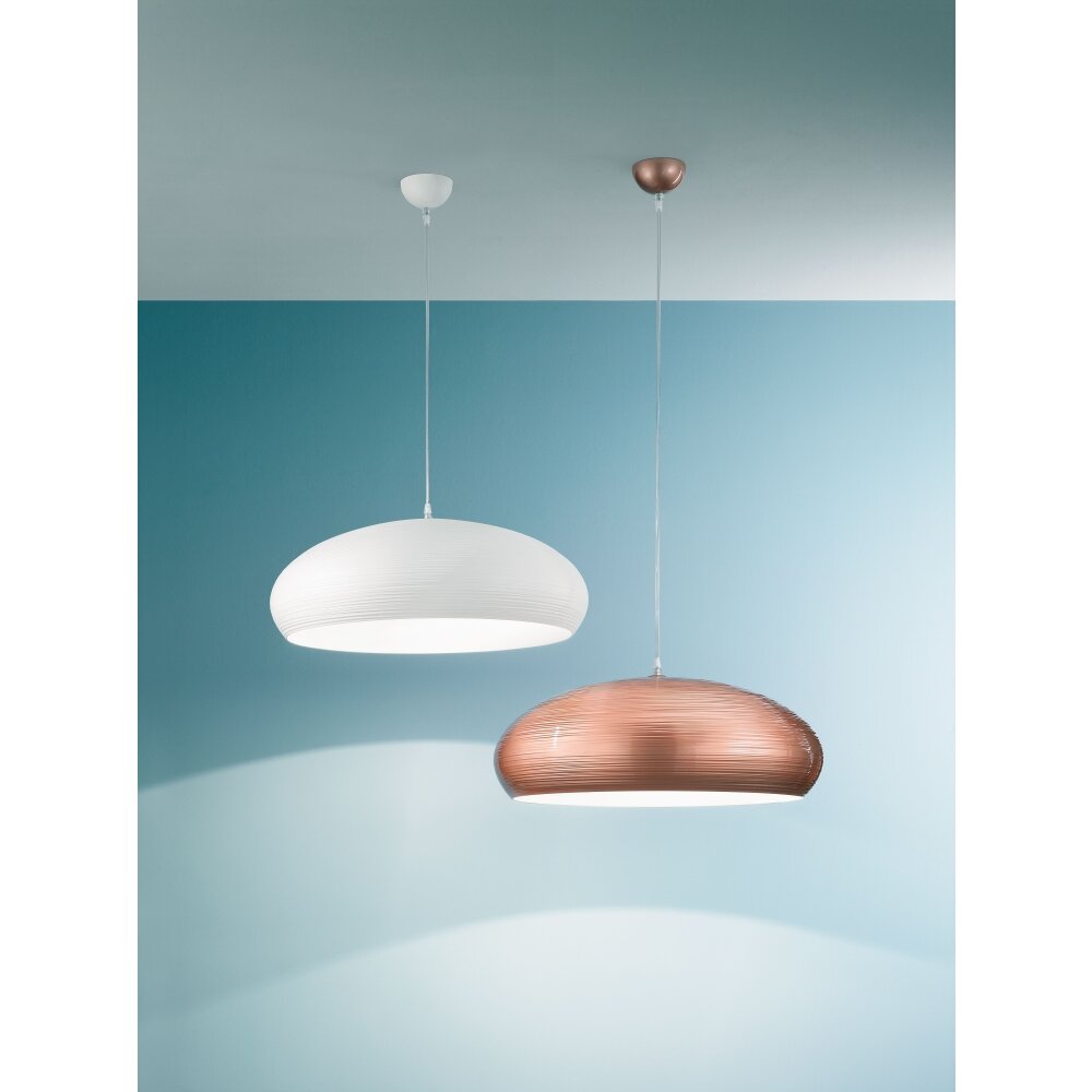 Suspension Fabas Luce Lodge Blanc, 1 lumière main product photo
