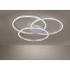 Plafonnier Paul Neuhaus Q-KATE LED Argenté, 3 lumières, Télécommandes