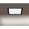 Plafonnier Leuchten-Direkt FLAT LED Noir, 1 lumière, Télécommandes