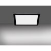 Plafonnier Leuchten-Direkt FLAT LED Noir, 1 lumière, Télécommandes