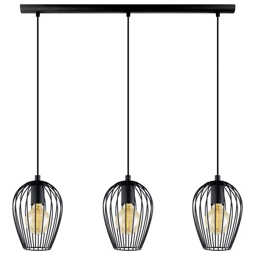 Lampe suspendue Eglo NEWTOWN Noir, 3 lumières main product photo