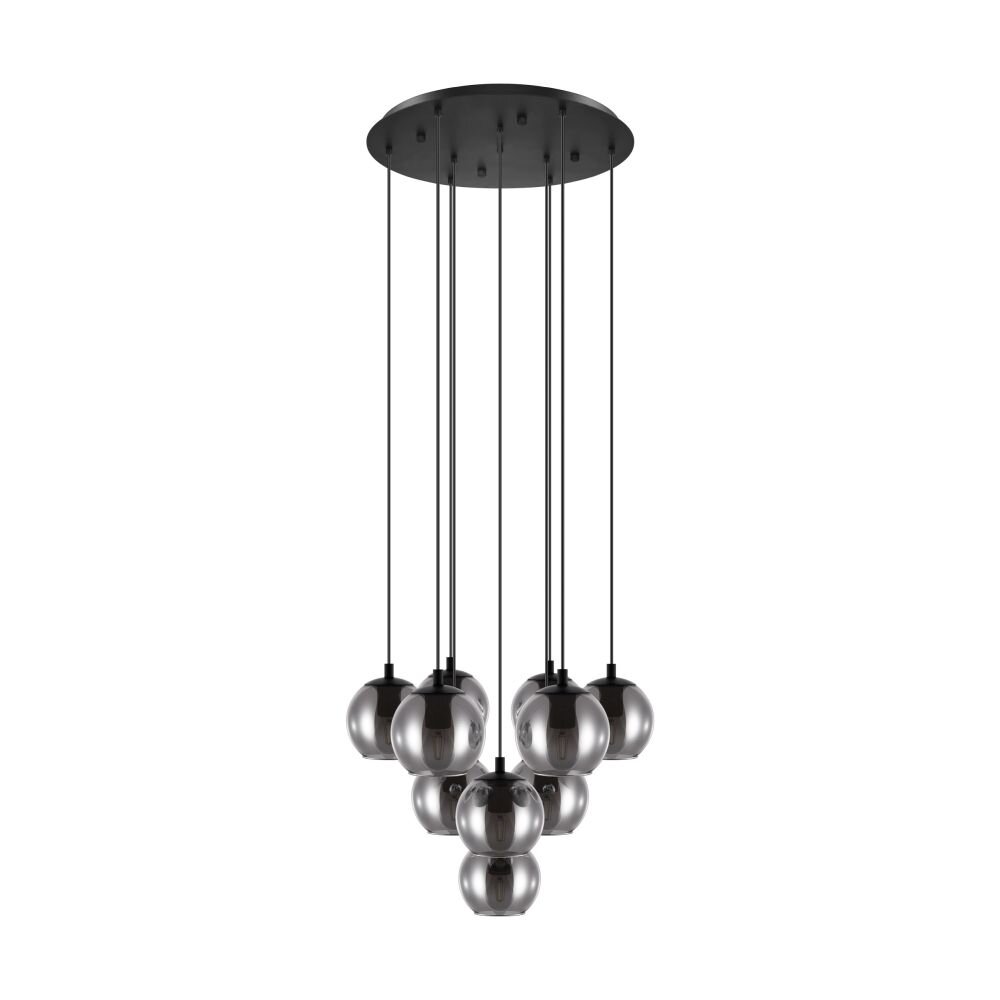 Suspension EGLO ARISCANI Noir, 10 lumières main product photo