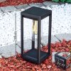 Borne lumineuse Baoshan Noir, 1 lumière