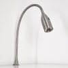 Lampe de chevet Alsea LED Nickel mat, 1 lumière, Détecteur de mouvement
